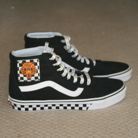 tiger checkerboard vans